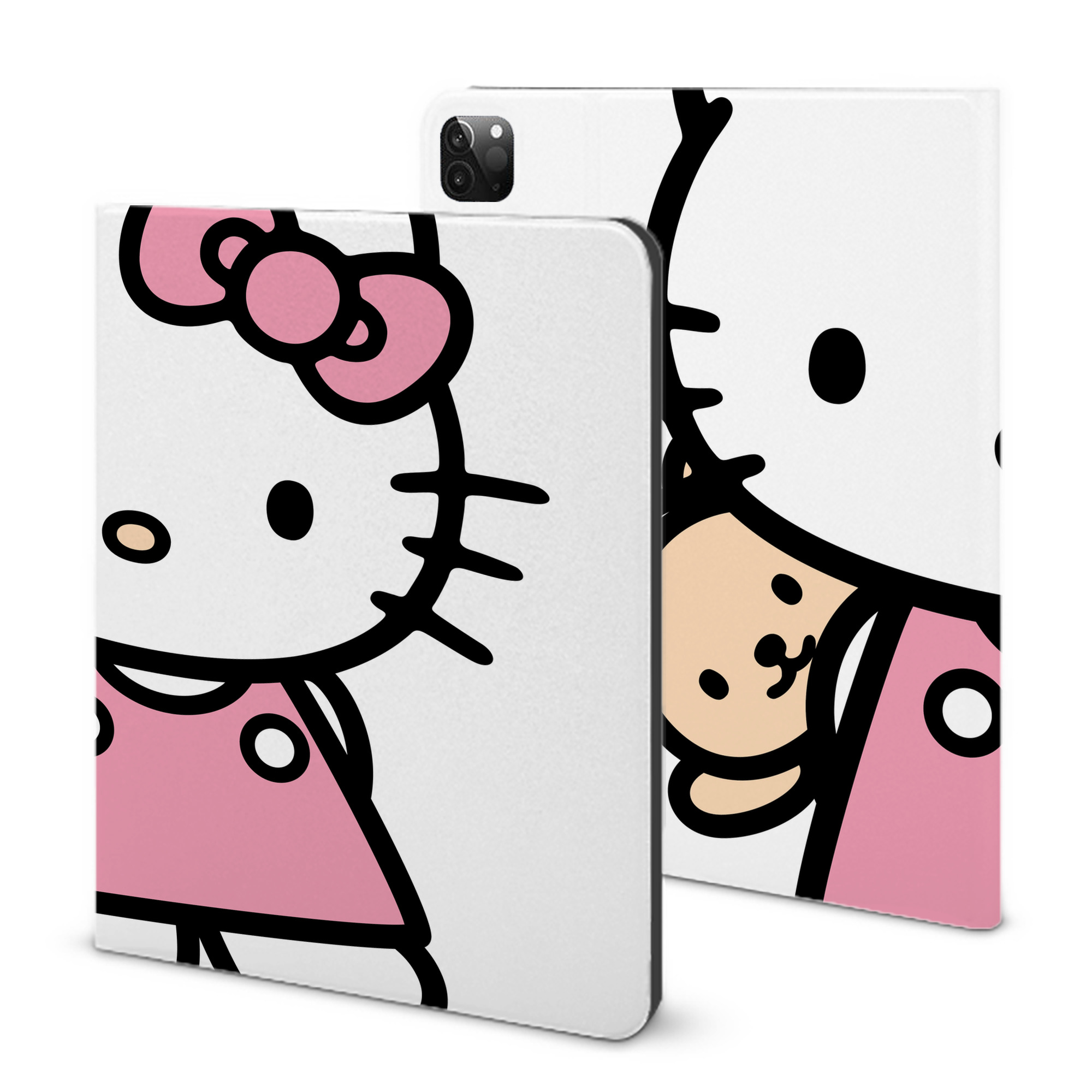 （画像用） Hello Kitty ハローキティ IPadケース ペンホルダー付き ブックスタイルデザイン
